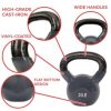 Sunny Health & Fitness Vinyl Color Coated Kettle Bell - Image 7