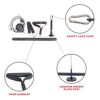 Sunny Health & Fitness Lat Pull Down Attachment for Power Rack Cages, Up to 360LBs Support - Image 3