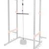 Sunny Health & Fitness Lat Pull Down Attachment for Power Rack Cages, Up to 360LBs Support - Image 12