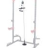 Sunny Health & Fitness Lat Pull Down Attachment for Power Rack Cages, Up to 360LBs Support