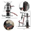 Soozier Multi Home Gym Equipment, Workout Station with 143lbs Weight Stack - Image 3