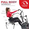 Sunny Health & Fitness Elite Recumbent Cross Trainer & Elliptical Machine with 12 - Image 4