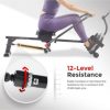Sunny Health & Fitness Compact Full Motion Rowing Machine, Full - Image 5