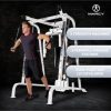 Marcy Pro Smith Cage Workout Machine Total Body Training Home Gym System, White - Image 2