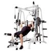 Marcy Pro Smith Cage Workout Machine Total Body Training Home Gym System, White - Image 4