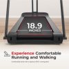 Sunny Health & Fitness Endurance Cardio Running Walking Treadmill with Extended Safety Handrails, Low Wide Deck and SunnyFit App Bluetooth Connectivity - Image 5
