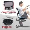 Sunny Health & Fitness Electromagnetic Recumbent Cross Trainer Exercise Elliptical Bike w/Arm Exercisers, Easy Access Seat & Exclusive SunnyFit App Enhanced Bluetooth Connectivity - Image 8