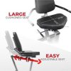 Sunny Health & Fitness Compact Performance Recumbent Bike with Dual Motion Arm Exercisers & Exclusive SunnyFit App Enhanced Bluetooth Connectivity - Image 4