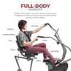 Sunny Health & Fitness Compact Performance Recumbent Bike with Dual Motion Arm Exercisers & Exclusive SunnyFit App Enhanced Bluetooth Connectivity - Image 6