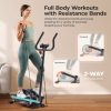 Sunny Health & Fitness SMART Compact Elliptical Cross Trainer with Handlebar and Exercise Bands, Magnetic Resistance, Bluetooth & SunnyFit App Connectivity - Image 5
