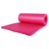 BalanceFrom Fitness 1" Extra Thick Yoga Mat w/Knee Pad and Carrying Strap, Pink - Image 2