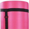 BalanceFrom Fitness 1" Extra Thick Yoga Mat w/Knee Pad and Carrying Strap, Pink - Image 3