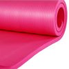 BalanceFrom Fitness 1" Extra Thick Yoga Mat w/Knee Pad and Carrying Strap, Pink - Image 4