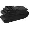 BalanceFrom Fitness 7 Piece Yoga Set with Mat, Stretch Strap & Knee Pad, Black - Image 5