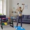 BalanceFrom Fitness 110 Pound Neoprene Coated Dumbbell Set w/ Stand, Multicolor - Image 4