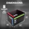 BalanceFrom Fitness 3 in 1 60 Pounds Foam Plyometric Box Jumping Exercise, Black - Image 5