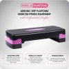 HolaHatha Aerobic Step Platform Exercise Fitness Equipment w/ Adjustable Height - Image 5