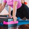 HolaHatha Aerobic Step Platform Exercise Fitness Equipment w/ Adjustable Height - Image 7