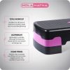 HolaHatha Aerobic Step Platform Exercise Fitness Equipment w/ Adjustable Height - Image 6