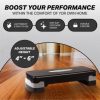 HolaHatha Aerobic Step Platform Exercise Fitness Equipment w/ Adjustable Height - Image 5