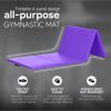 BalanceFrom Fitness BalanceFrom 4' x 6' x 2" All Purpose Folding Fitness Gymnastics Gym Mat, Purple - Image 2