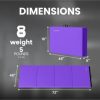 BalanceFrom Fitness BalanceFrom 4' x 6' x 2" All Purpose Folding Fitness Gymnastics Gym Mat, Purple - Image 3