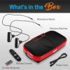 Hurtle Core Fitness Training Vibration Machine With Adjustable Speed, Red - Image 4