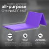 BalanceFrom Fitness BalanceFrom 4' x 8' x 2" All Purpose Folding Fitness Gymnastics Gym Mat, Purple - Image 4