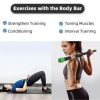 Signature Fitness Total Body Workout & Exercise Weighted Bar Padded Grip, 3 Pack - Image 5