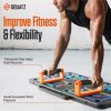 SQUATZ Portable Push Up Board Home Workout Equipment Set With Resistance Bands - Image 4