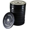 BalanceFrom Fitness 370 Pound Olympic Bumper Strength Training Weight Plate Set - Image 7