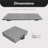 BalanceFrom Fitness GoGym 6 'x 2' x 1.5" Folding 3 Panel Exercise Gym Mat, Gray - Image 3