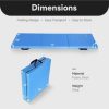 BalanceFrom Fitness GoGym 6x2ft Folding Exercise Mat with Handles, Blue (2 Pack) - Image 2