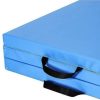 BalanceFrom Fitness GoGym 6x2ft Folding Exercise Mat with Handles, Blue (2 Pack) - Image 6