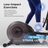 Sunny Health & Fitness 12?? Stride Smart Elliptical Machine w/300LB Capacity & Pulse Sensor w Free SunnyFit App Bluetooth - Image 9