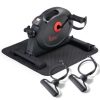 Sunny Health & Fitness Under Desk Smart Mini Pedal Exerciser, Exercise Cycle Bike and Mat/Workout Bands w Free SunnyFit App Connectivity
