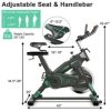 Gymax Stationary Exercise Bike Cycling Bike W/33Lbs Flywheel Home Fitness Gym Cardio - Image 10