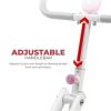 Sunny Health & Fitness Pink SMART Upright Row - Image 4