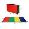 Gymax Multicolor 4'x10'x2'' Folding Panel Thick Gym Fitness Exercise Mats Gymnastics Mat New - Image 2