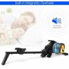 Foldable Magnetic Quiet Operated Fitness Rowing Machine with 10 Level Adjustable Resistance - Image 6