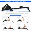 Foldable Magnetic Quiet Operated Fitness Rowing Machine with 10 Level Adjustable Resistance - Image 9