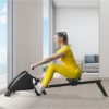 Foldable Magnetic Quiet Operated Fitness Rowing Machine with 10 Level Adjustable Resistance - Image 4