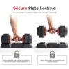 Sunny Health & Fitness Elite Adjustable Dumbbell 55 - Image 4