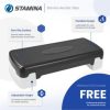Stamina Adjustable Aerobic Step Multipurpose Home Gym Workout Equipment, Black - Image 2