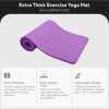 BalanceFrom Fitness GoCloud 1" Thick Exercise Yoga Mat w/Carry Strap, Purple - Image 2