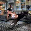 Adjustable Incline Curved Workout Fitness Sit Up Bench - Image 2